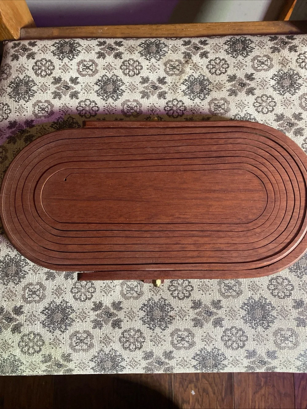 Vintage Collapsible Wooden Basket & Trivet Cottagecore